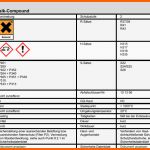 Empfohlen Gefahrstoffkataster Vorlage Excel – Werden