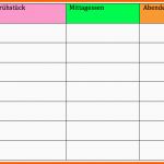 Empfohlen Wochenplan Vorlage