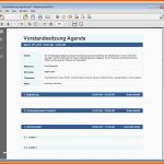 Erschwinglich Agenda Vorlage