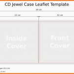 Erschwinglich Cd Template Jewel Case Leaflet