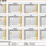 Erschwinglich Kalender 2016 Vorlage Kalender 2016 In Excel Zum