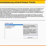 Erschwinglich Umsatzplanung Anhand Linearer Trends Mit Excel