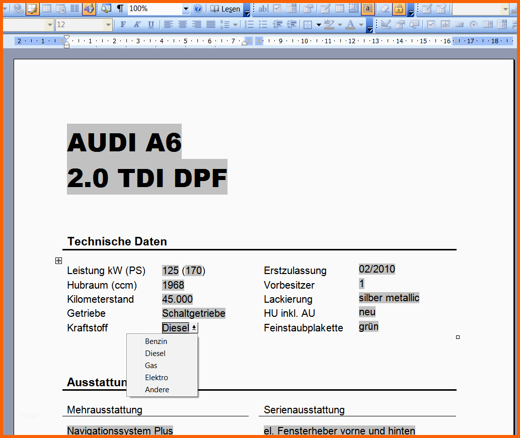 Erschwinglich Word