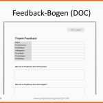 Erstaunlich Feedback Vom Projektteam Einfordern Mit Feedback Bogen