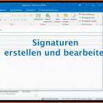 Erstaunlich Outlook 2016 Signaturen Erstellen Und Bearbeiten