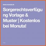 Erstaunlich sorgerechtsverfügung Vorlage &amp; Muster