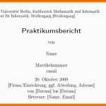 Exklusiv 15 Deckblatt Praktikumsbericht Studium