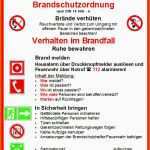 Exklusiv Brandschutzordnung Brandschutz