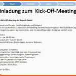 Fabelhaft Kick F Meeting Präsentation Vorlage Frische Einladung