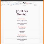 Fantastisch 10 Word Vorlage Speisekarte