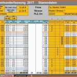 Fantastisch Arbeitszeiterfassung Excel