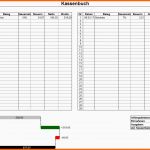 Fantastisch Kassenbuch Excel Vorlage – Gehen