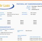 Fantastisch Kostenlose Protokollvorlagen Für Microsoft Word