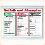 Fantastisch Schild Aushang Notfallplan Alarmplan A4 A3 Gerahmt Zum