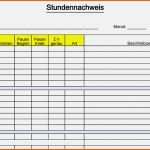 Fantastisch Stundennachweis Vorlage Gratis Download Erstaunlich Pdf