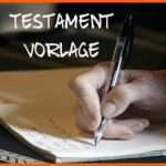 Fantastisch Testament Vorlage Download