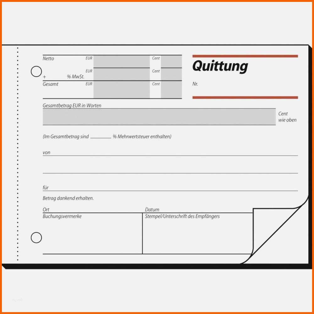 14 quittung ohne mehrwertsteuer vorlage