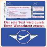 Faszinieren Flugticket Vorlage Geschenk Lp71