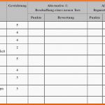 Faszinieren Nutzwertanalyse Excel Vorlage Zum Kostenlosen Download