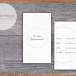 Faszinieren Visitenkarte Vorlage Business Card Lina Circle