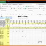 Großartig Excel Vorlage Stundenerfassung – De Excel