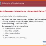 Großartig Unterweisungspräsentation Gabelstaplerfahrer In Vorlage