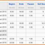 Größte 18 Arbeitsstunden Tabelle Vorlage