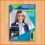 Größte Business Magazin Cover Vorlage Mit Foto