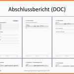 Größte Projekt Abschlussbericht In Word Mit Vorlage Zum