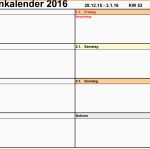 Größte Wochenkalender 2016 Als Excel Vorlagen Zum Ausdrucken