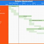 Größte Zeitplan Masterarbeit Erstellen Excel Vorlage Und Tipps