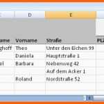 Hervorragen Excel Adressliste Vorlage – De Excel