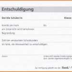 Hervorragen Genial Entschuldigung Schule Vorlage Pdf
