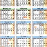 Hervorragen Kalender 2016 In Excel Zum Ausdrucken 16 Vorlagen