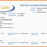 Hervorragen Kostenlose Protokollvorlagen Für Microsoft Word