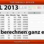 Hervorragend Alter Berechnen In Excel Jahre Monate Tage Stunden