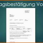 Hervorragend Auftragsbestätigung Vorlage Gratis En