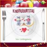 Hervorragend Deckblatt Kindergeburtstag Menükarte Vorlage 210 X 210 Mm