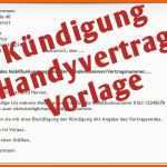 Hervorragend Kündigung Handyvertrag Vorlage Download