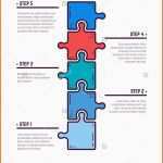 Hervorragend Puzzle Infografik Bussines Konzept Vorlage Für