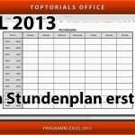 Ideal Stundenplan Tagesplan Erstellen Excel toptorials