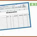 Kreativ Bestandsliste Excel Vorlage Cool Auto