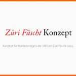 Kreativ event Konzept Ubs Züri Fäscht Konzept 2013 Nicht Umgesetzt