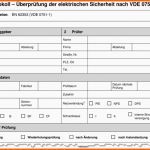 Kreativ Vde 0100 Teil 600 Prüfprotokoll Excel – Werden