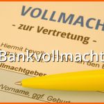 Limitierte Auflage Bankvollmacht Muster Musterix