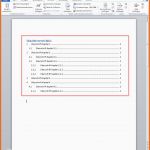 Limitierte Auflage Inhaltsverzeichnis Mit Word 2010 Erstellen