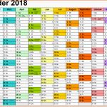 Limitierte Auflage Kalender 2018 Zum Ausdrucken In Excel 16 Vorlagen