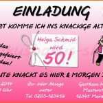 Modisch 50 Geburtstag Einladung Vorlage Kostenlos