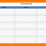 Modisch 9 Wochenplan Excel Vorlage