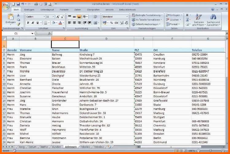 Modisch Kundenverwaltung Excel Vorlage Angenehm Adressliste